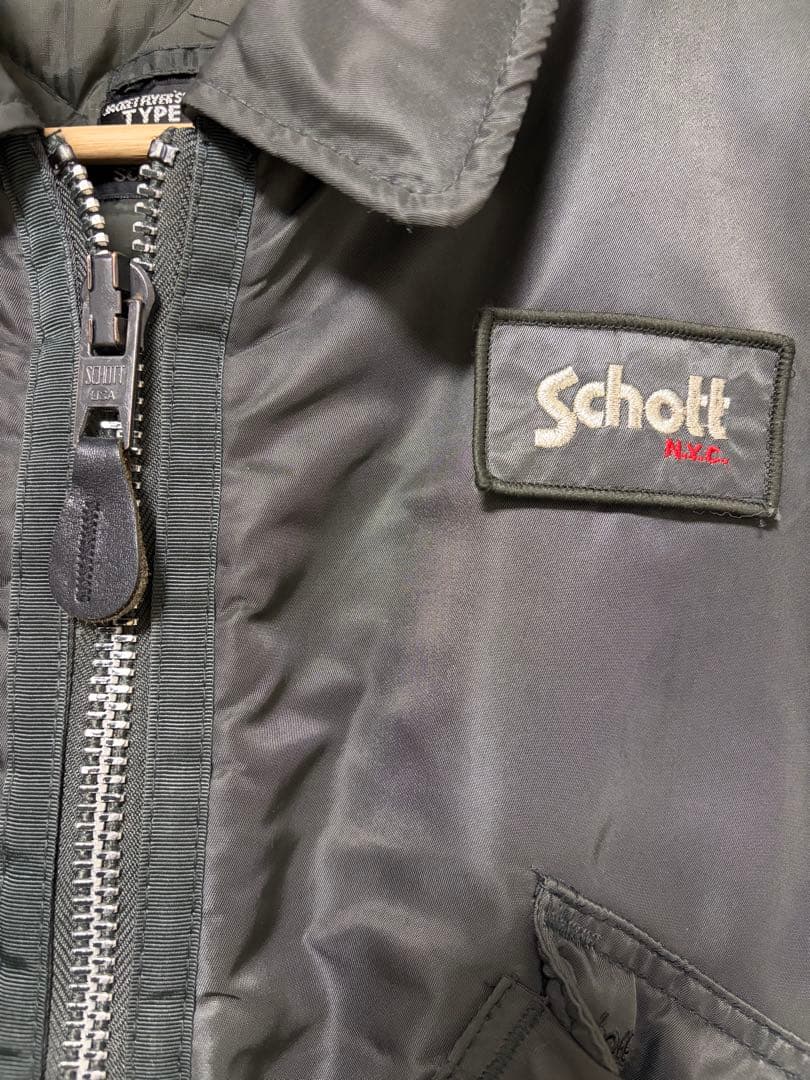 90s Schott CWU-R フライトジャケット オリーブグリーンMA-1