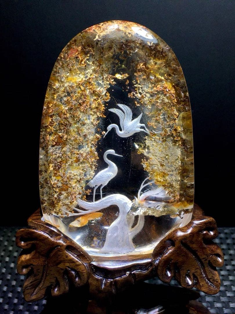 ⭐︎【高級】オーロラクォーツ 置物 283g