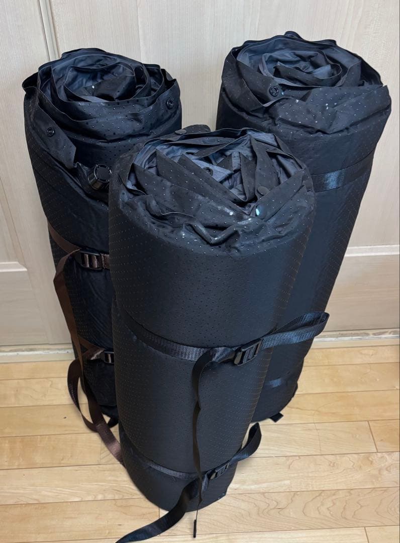 クイックキャンプ インフレーターマット 8cm シングル 3枚セット