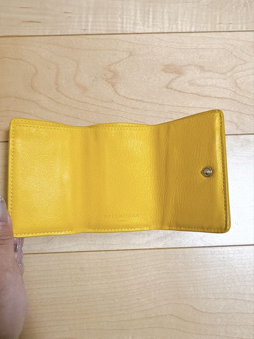 バレンシアガ ペーパーミニウォレット 三つ折り財布 ミニ財布 超美品