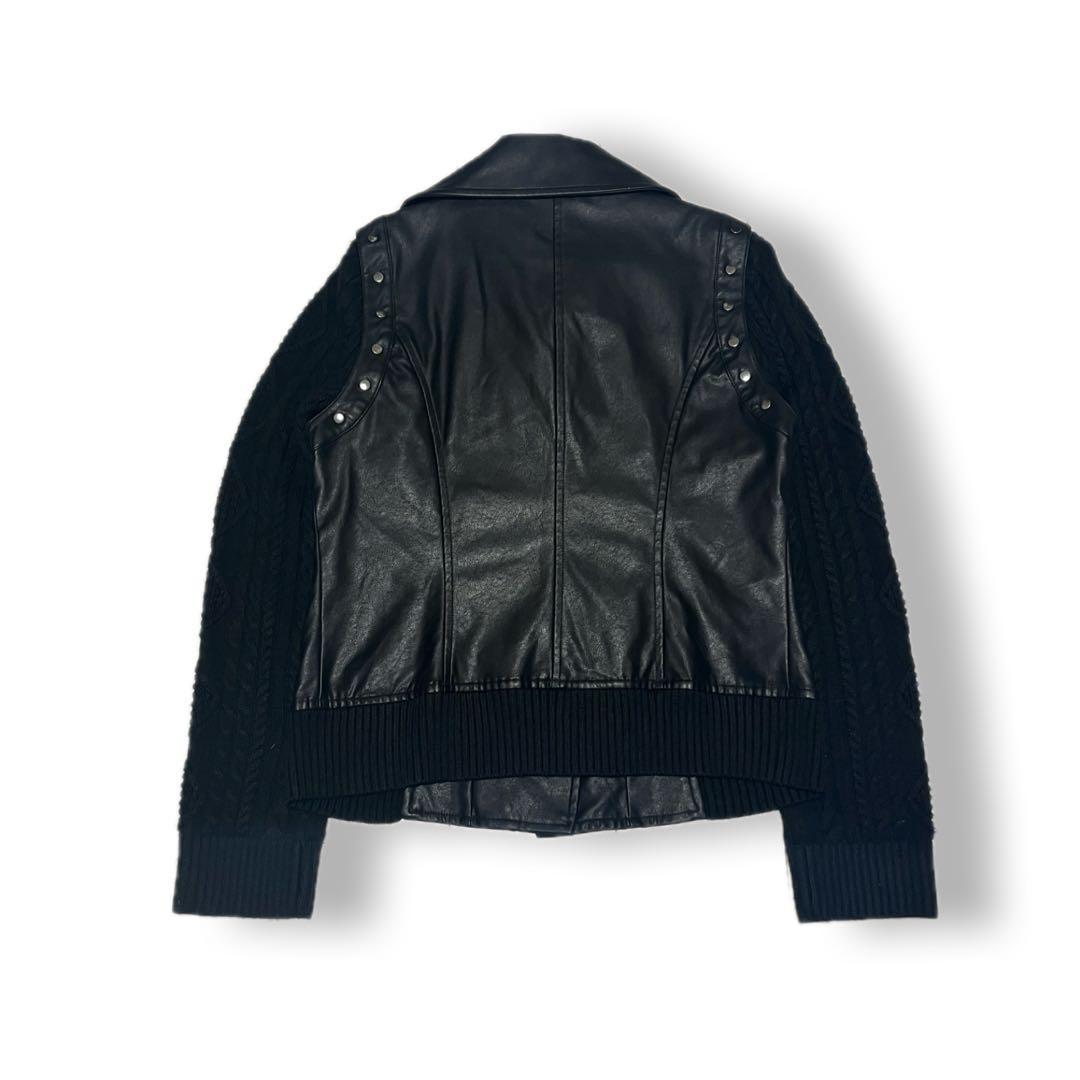 00s レザージャケット ドッキング y2k 裏原 平成