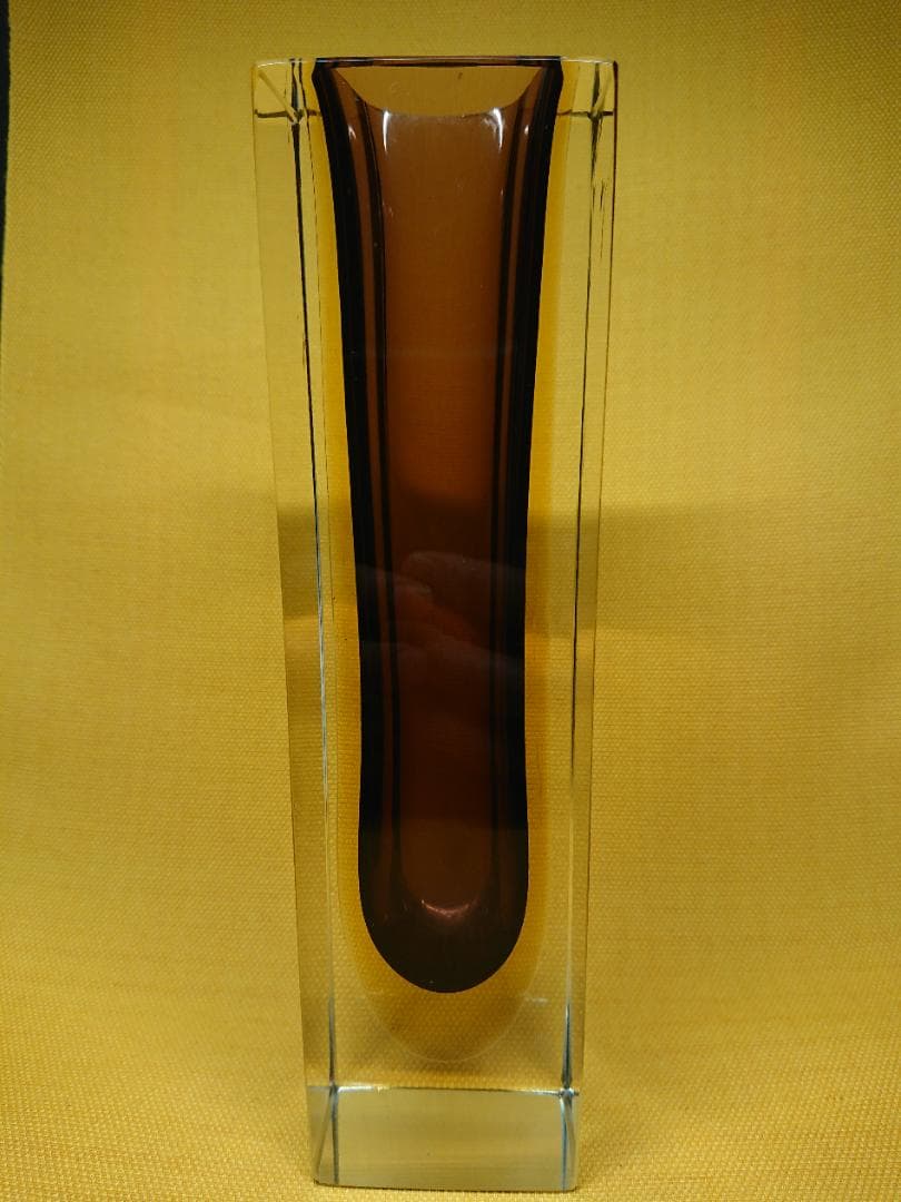 【美品】一輪挿し　ムラノ　ガラス　置物　インテリア　工芸品　美術品　A2517