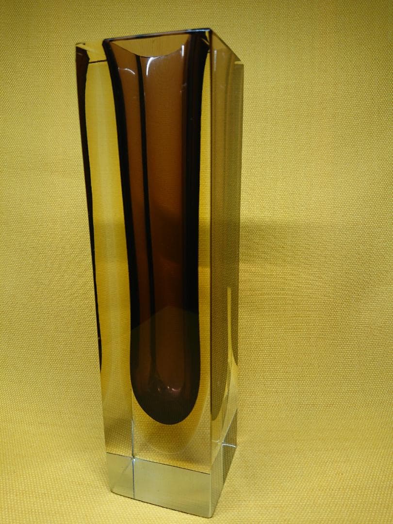 【美品】一輪挿し　ムラノ　ガラス　置物　インテリア　工芸品　美術品　A2517