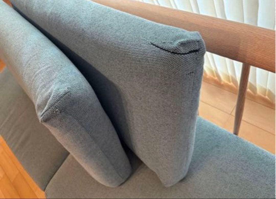 飛騨の家具　日進木工×TWO-ONE STYLE　3人掛けソファ『ブランカ』