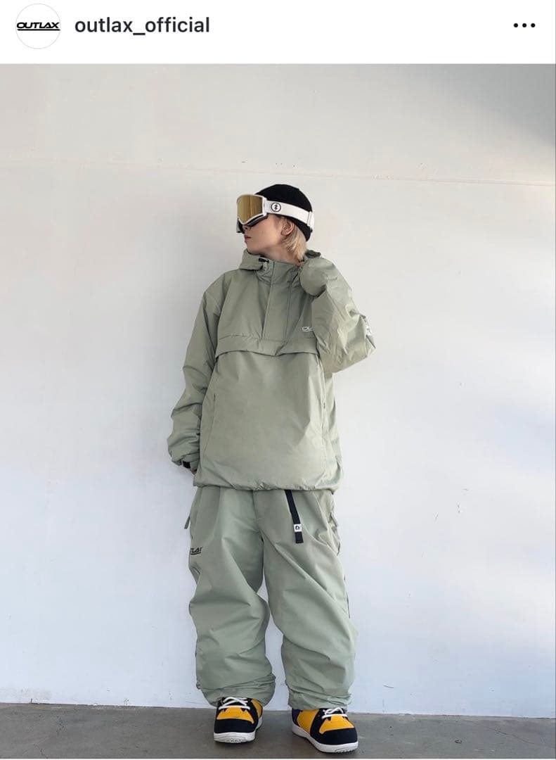 柿*番様 OUTLAX ライトグリーン セットアップ