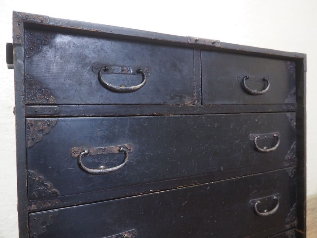 1259　 アンティーク　小箪笥　棒タンス　収納棚　骨董　レトロ　インテリア