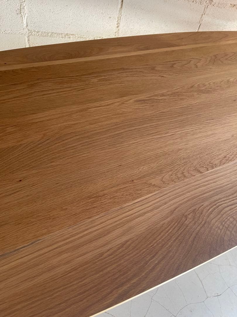 美品　unico SOLK ソルク ダイニングテーブル　オーク無垢　ラタン棚板