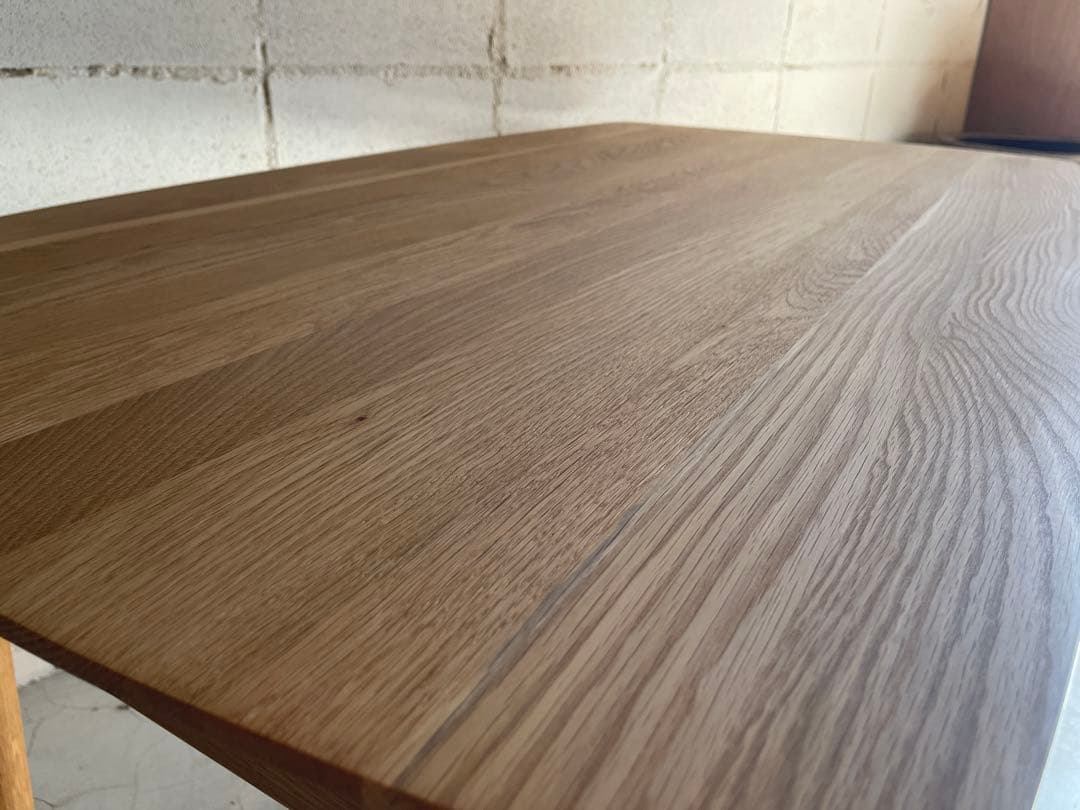 美品　unico SOLK ソルク ダイニングテーブル　オーク無垢　ラタン棚板