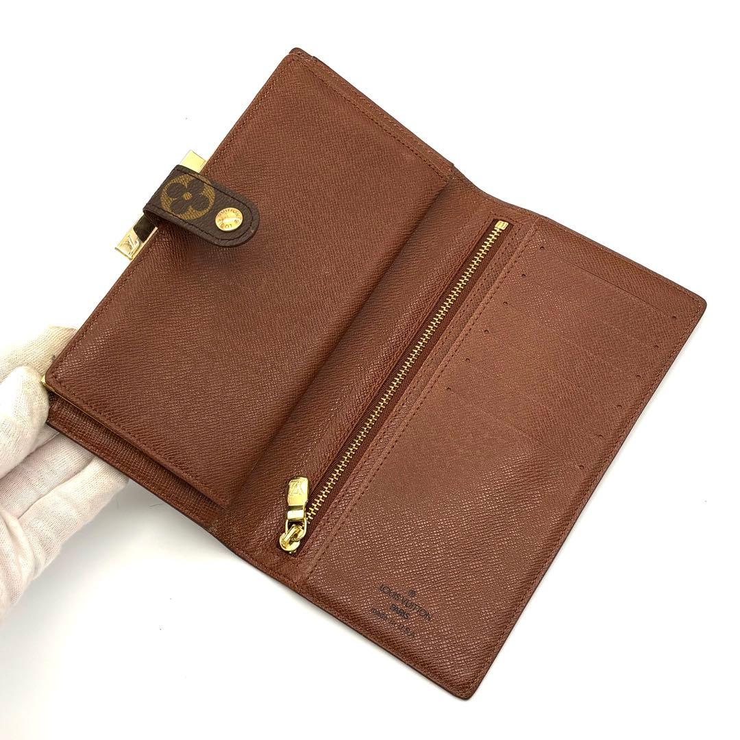 ルイヴィトン モノグラム コンチネンタルクラッチ がま口 長財布 二つ折り
