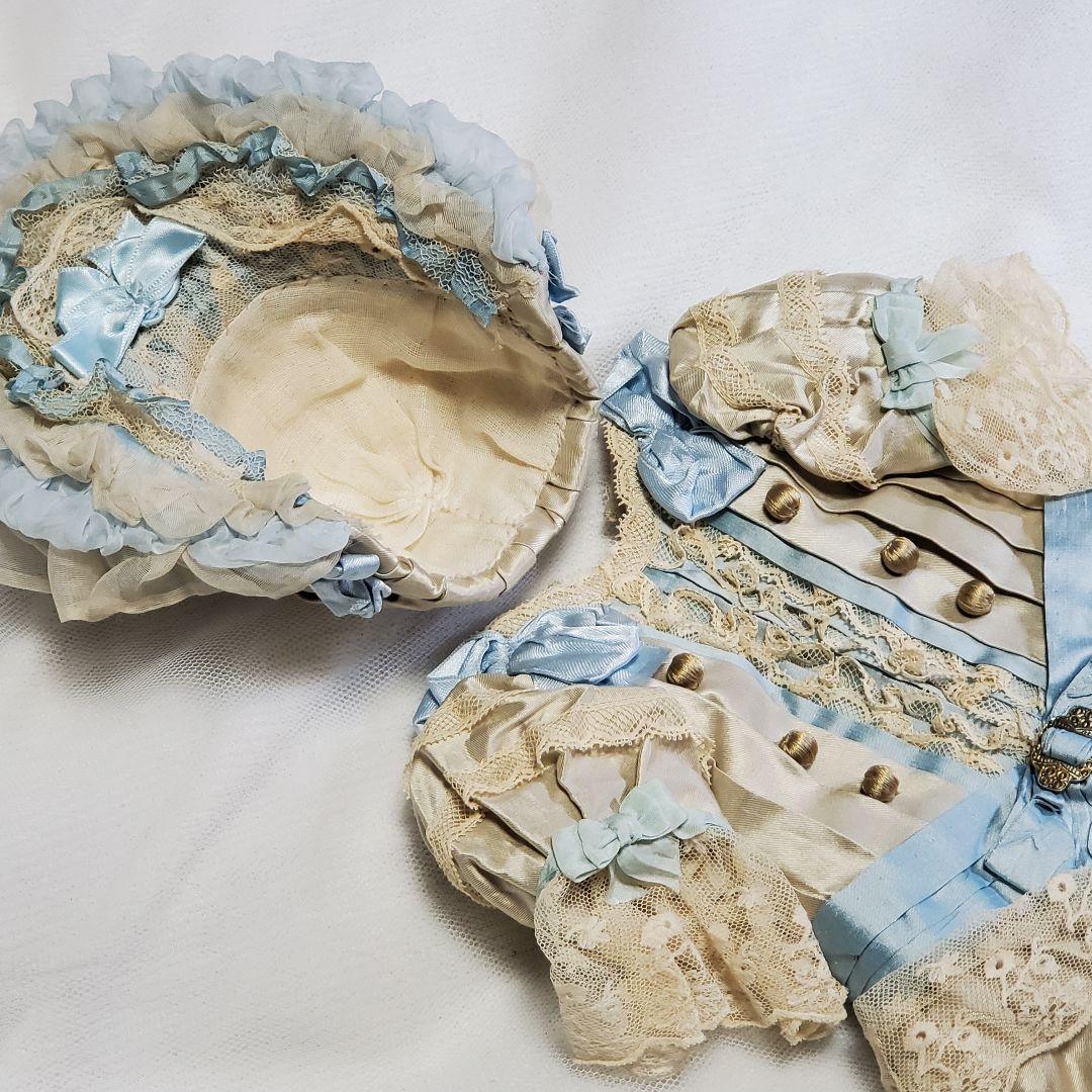 美しいハンドメイド・ドレス★ジュモー等ビスクドール、アンティークドールに