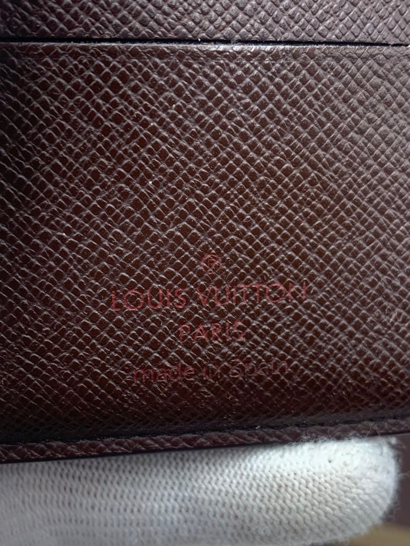 【美品】LOUISVUITTON ヴィトン　ダミエ　マルコ　二つ折り財布