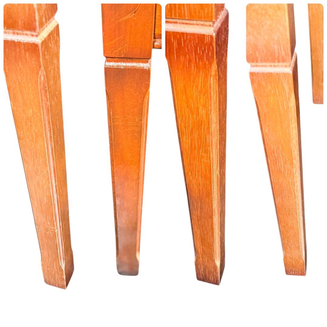 HR904 マルニ木工　ネストテーブル　ガラストップ　サイドテーブル