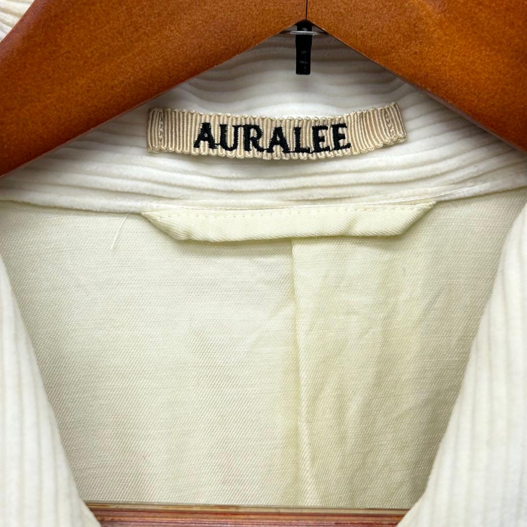 17AW AURALEE DOUBLE FACE ZIP BLOUSON 3 白