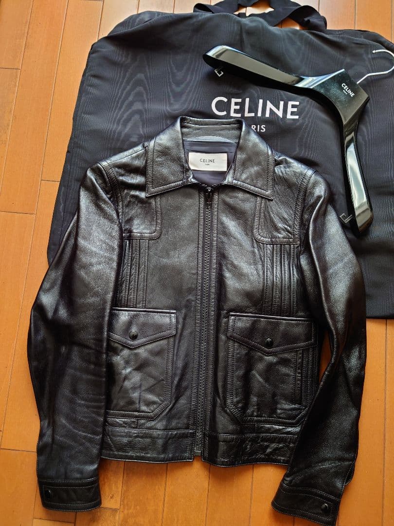 CELINE セリーヌ エディスリマン着 キムタク着 20ss レザージャケット