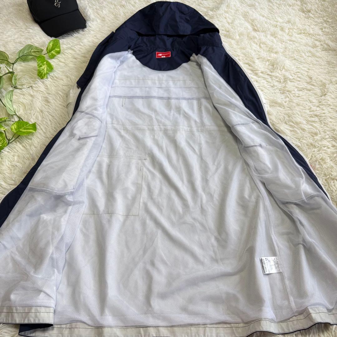 【ニューバランスゴルフ】美品 レインウェア ワンピース ネイビー 0 レディース