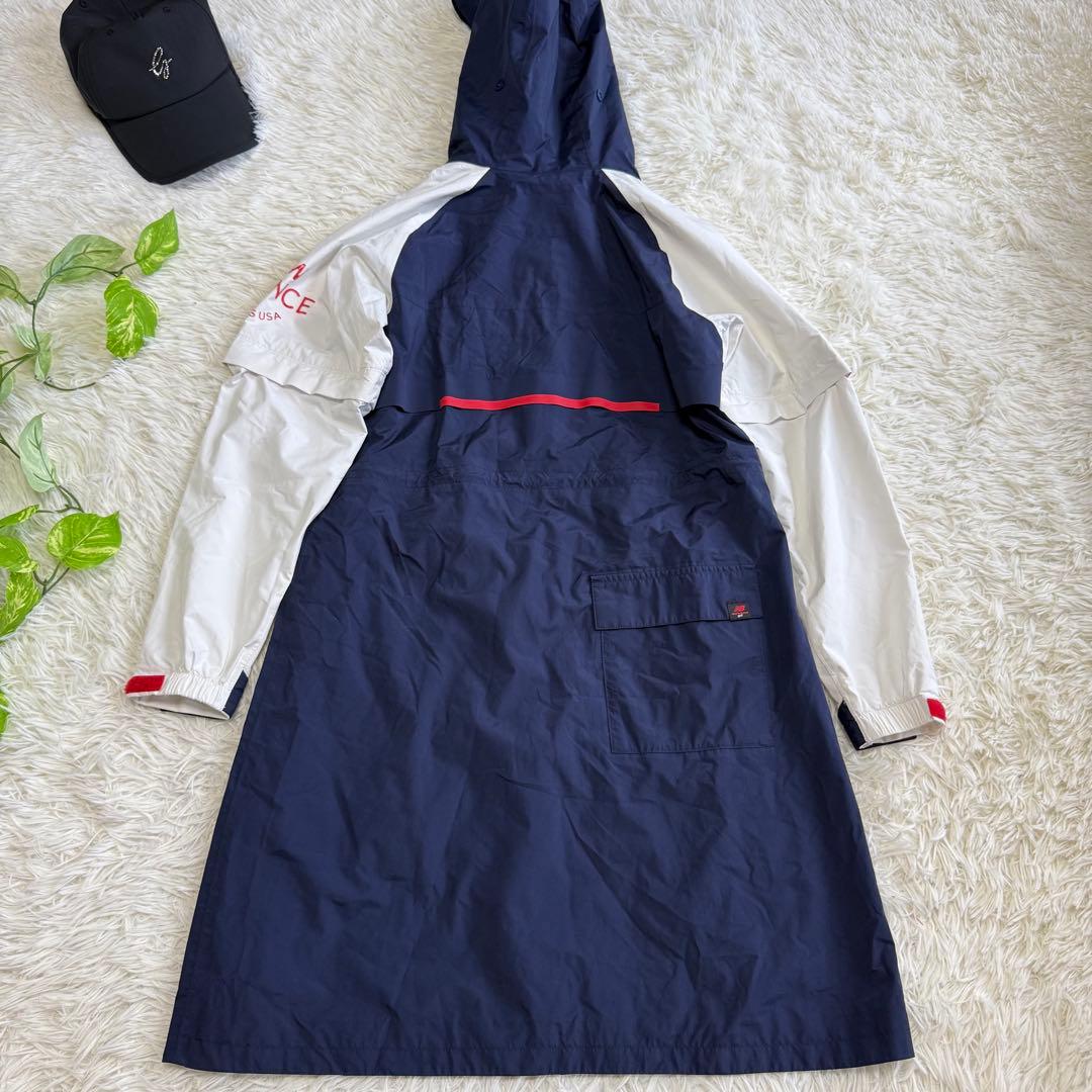 【ニューバランスゴルフ】美品 レインウェア ワンピース ネイビー 0 レディース