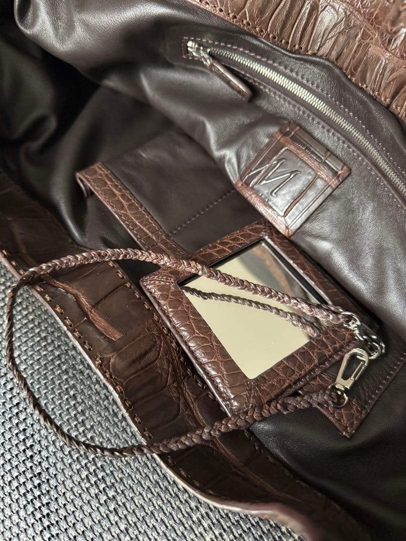 定価173万ミルザッカニアン ソフトクロコダイル エキゾチックレザー バッグ