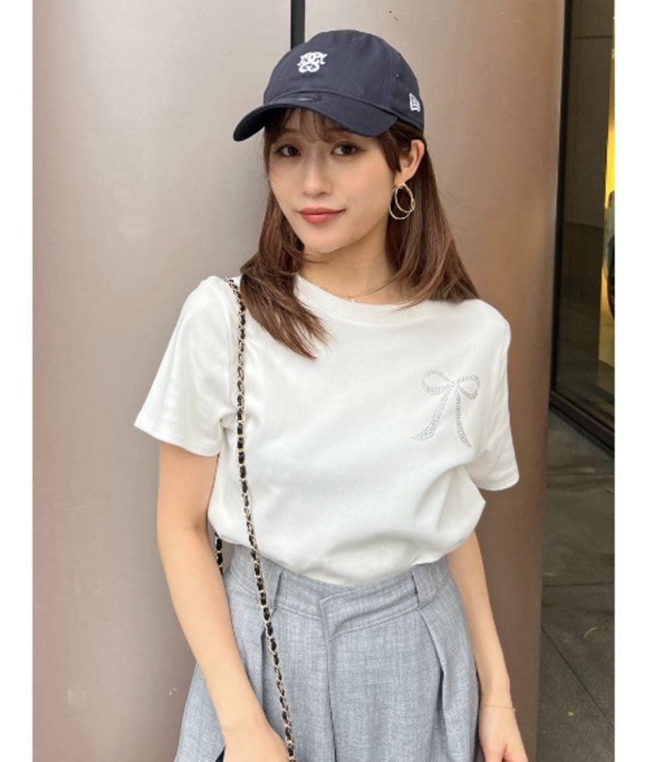 【SNIDEL|NEW ERA】コラボエンブレムキャップ ネイビー