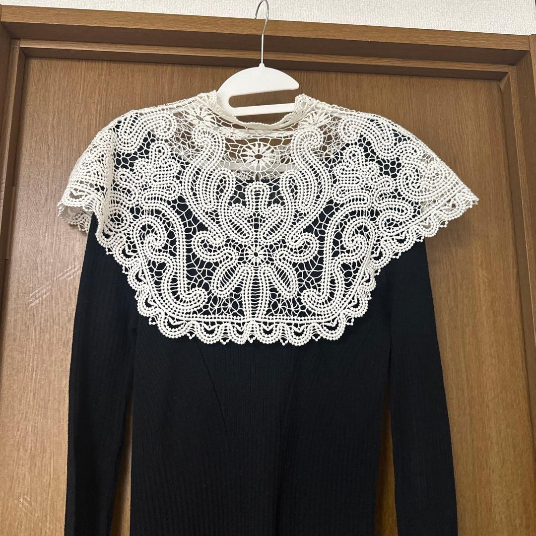 ワンピース Ameri Vintage LACE COLLAR SET DRESS M