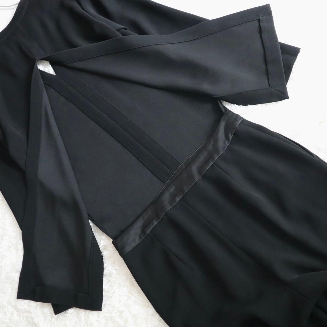 美品★YOKO CHAN オールインワン ジャンプスーツ Vネック 黒 38