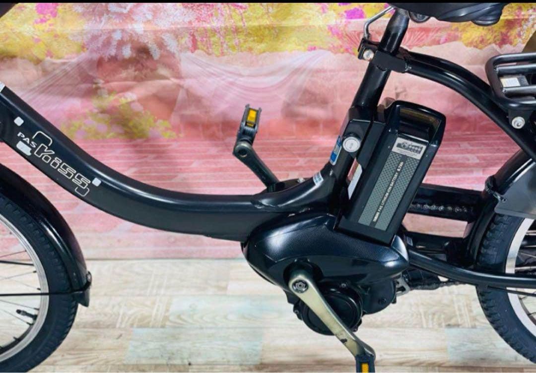 K2023 電動自転車ヤマハ パスキス子供乗せ 20インチ ブラック 送料無料
