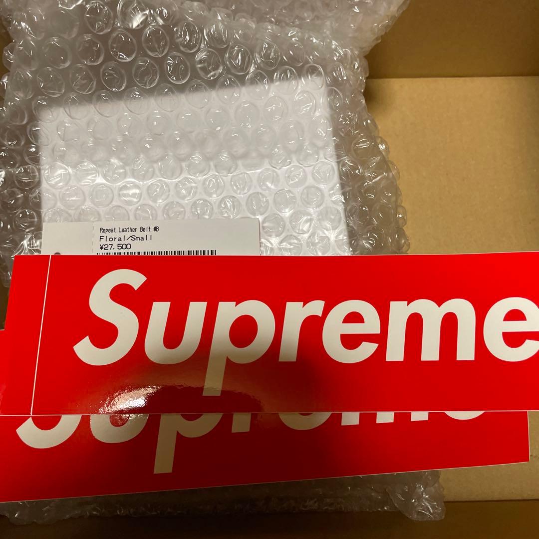 小物 SUPREME REPEAT LEATHER BELT FLORAL S