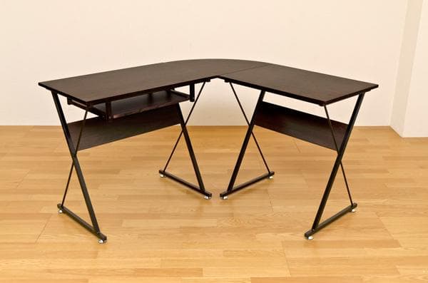 《新品・送料無料》コーナーPCデスクセット　NA/WAL