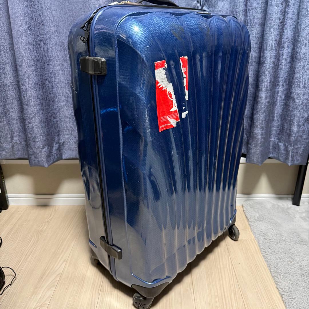 【中古】samsonite サムソナイト 1910 スーツケース 青 ブルー