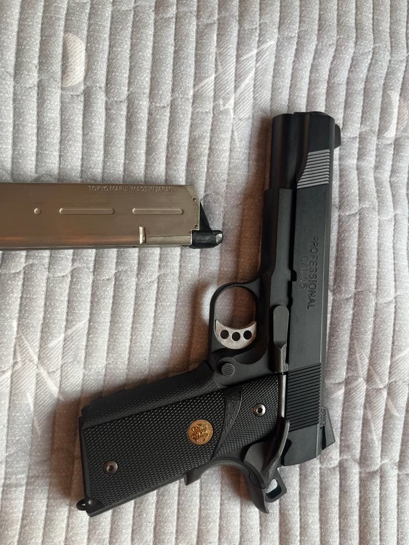 ブラック ガスガン 金属製バレル 1911 MEU