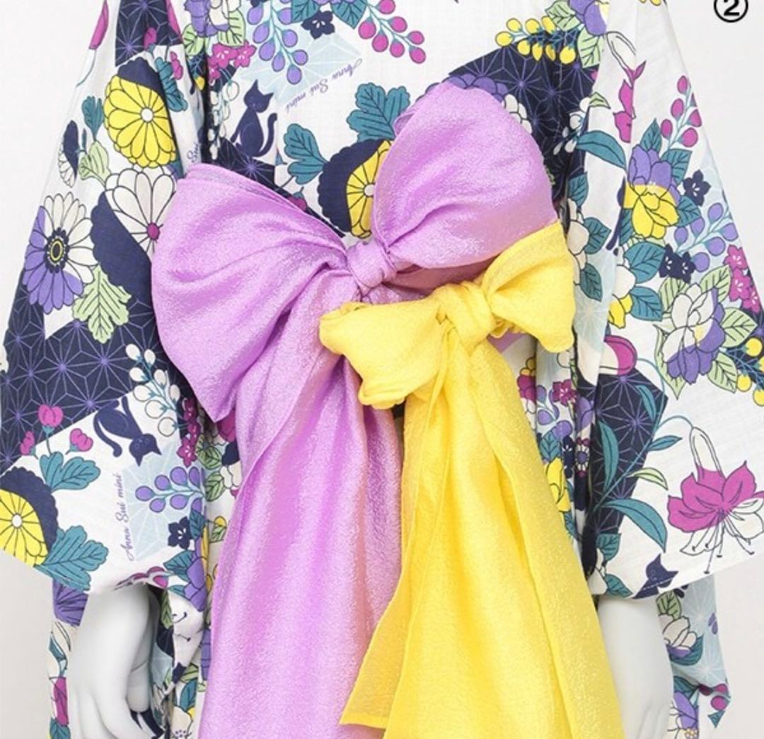 アナスイミニ　浴衣　140 レトロモダン浴衣　女の子