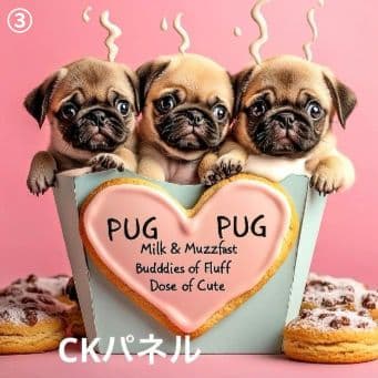 ハンドメイド　オーダー受付ページ　♡パグ　パネル♡