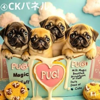 ハンドメイド　オーダー受付ページ　♡パグ　パネル♡