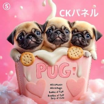 ハンドメイド　オーダー受付ページ　♡パグ　パネル♡