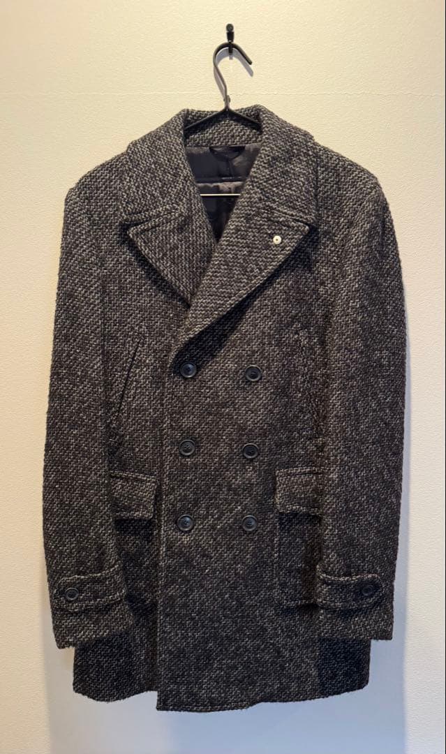 【美品】L.B.M. 1911 ダブルブレスト チェスターコート