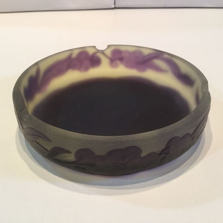 エミール・ガレ 復刻版 ルーマニア製 新品 ハンドメイド 灰皿 小物入れ 花瓶