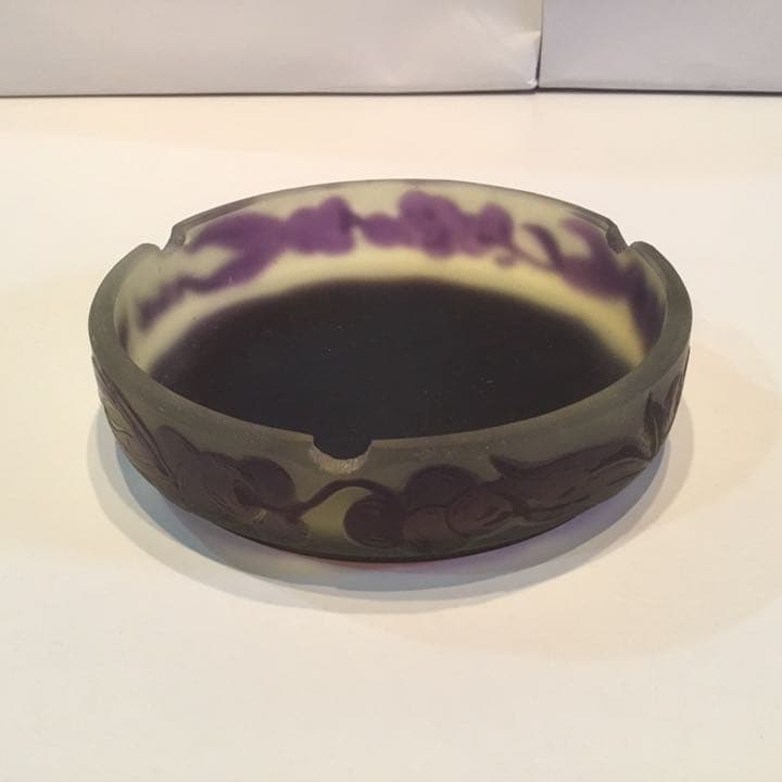 エミール・ガレ 復刻版 ルーマニア製 新品 ハンドメイド 灰皿 小物入れ 花瓶