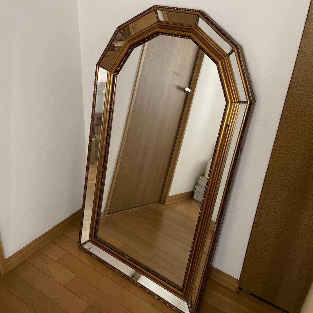 Dorato a mano イタリア製鏡　アンティークスタンドミラー
