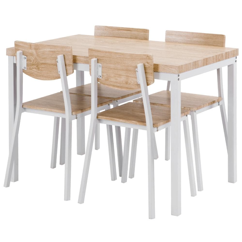 決算大セール！4人用ダイニングセットチェア付き5点セット　NATURAL