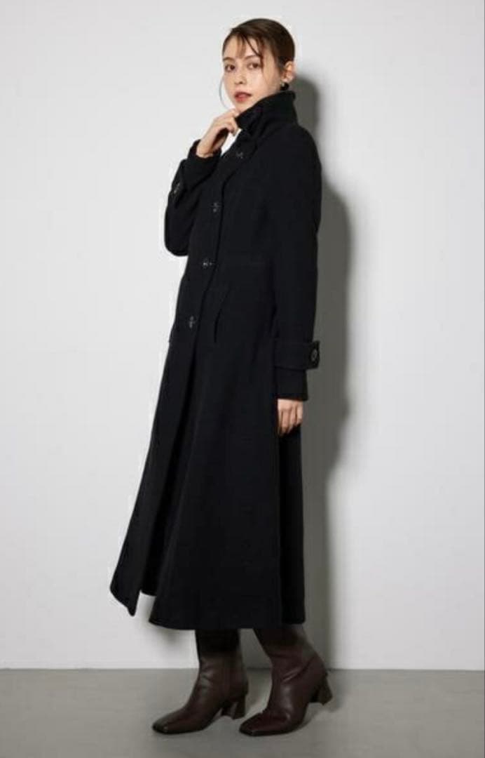 【rienda】★リエンダ★オーバーネックシンデレララインコート