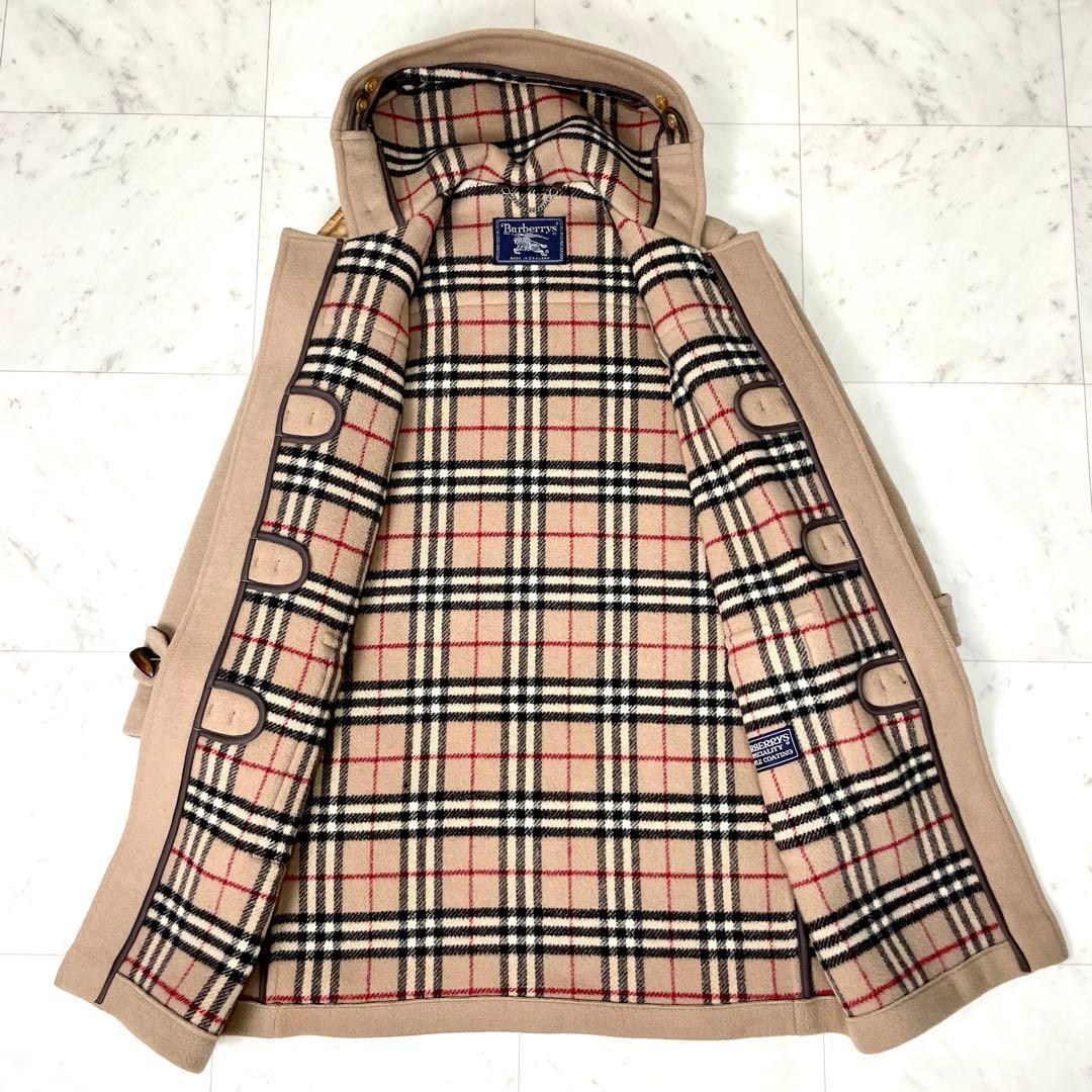 専用【美品】バーバリーズ ダッフルコート ノバチェック ウール キャメル XL