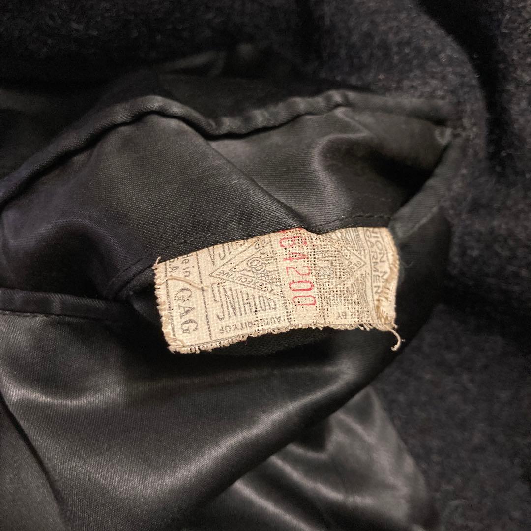 50s〜60s ビンテージ ギャングコート 古着 ウールコート