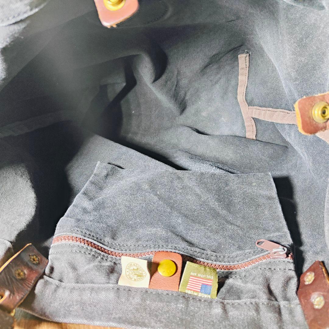 【USA製ヴィンテージ】DULUTH PACK　極厚キャンバス×極厚艶本革トート