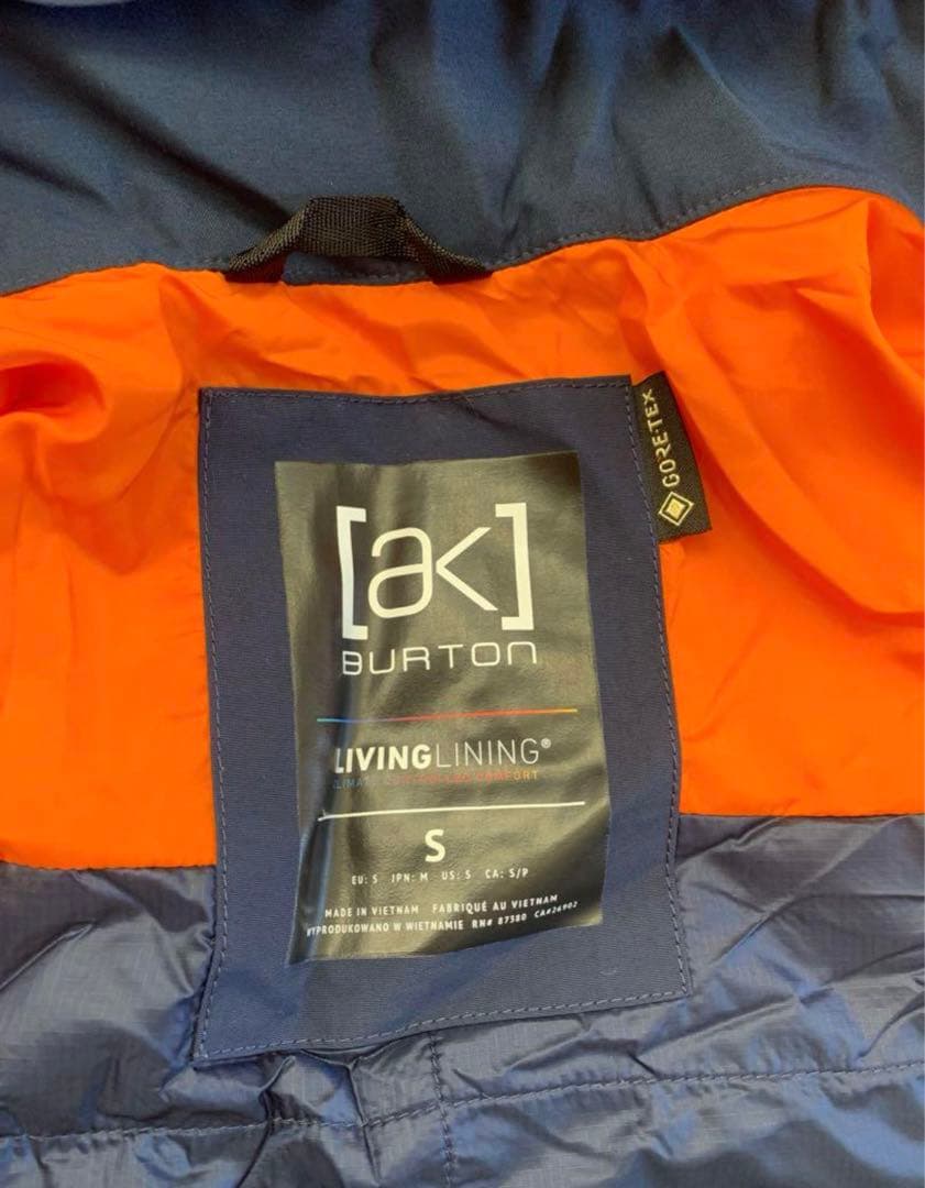 【美品】バートンBurton AK スノーボードジャケット スウォッシュメンズS