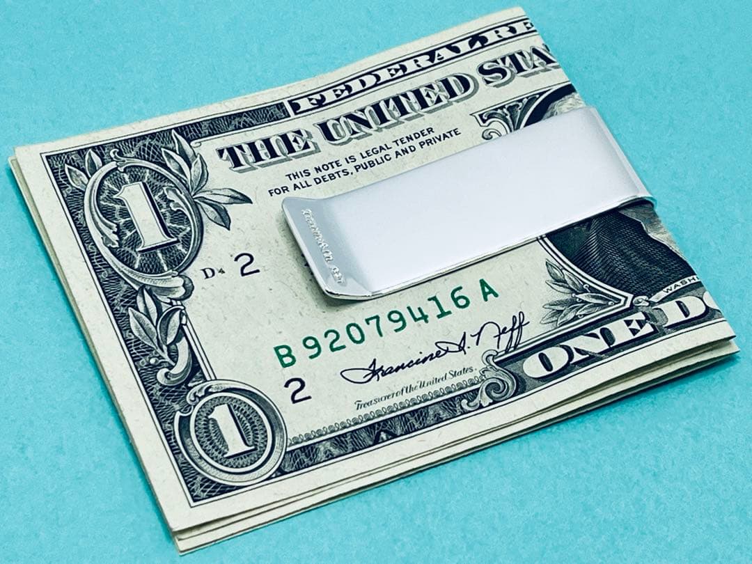 h638 希少　ティファニー　マネークリップ　2009 シルバー　925