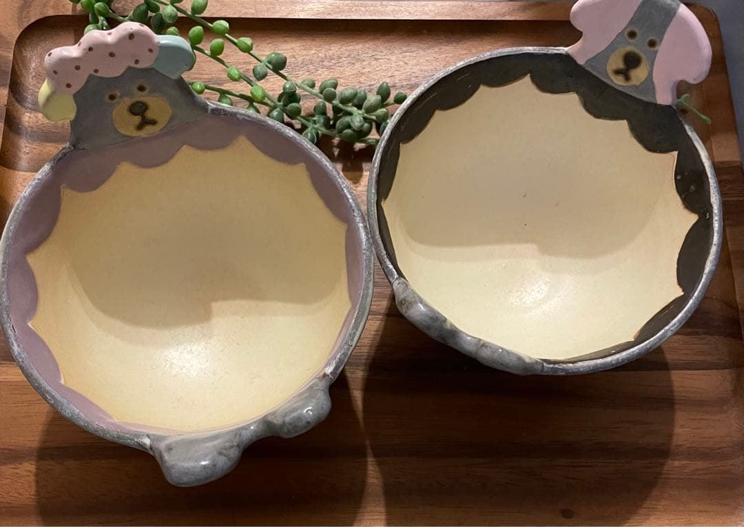 小林美風　ミィコポンポン　はみ出し　スープカップ　犬　茶碗