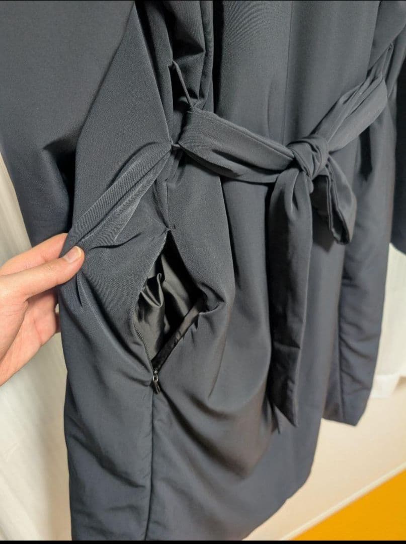 column ダウンコート ロングコート ベルト