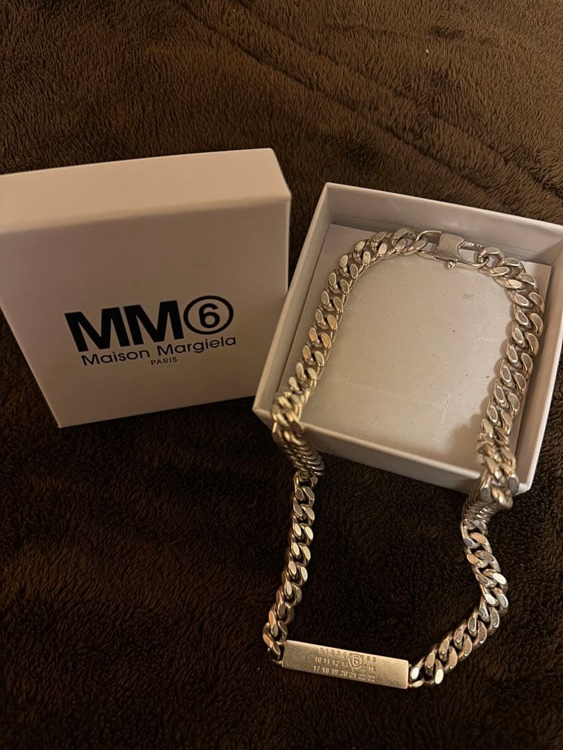 MM6 Maison Margiela チェーンネックレス　ナンバリングロゴ