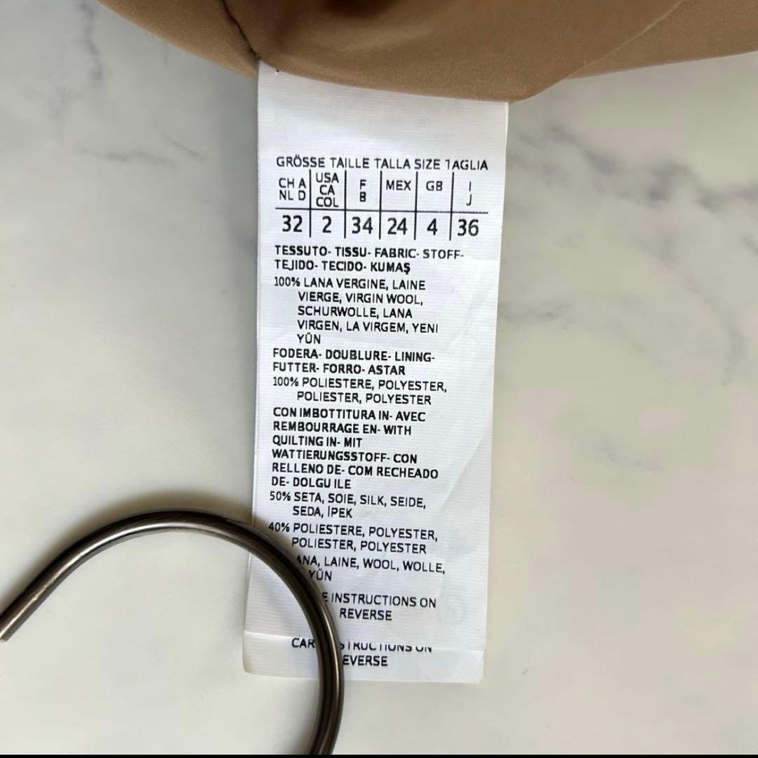 のん　マックスマーラ シルク混コート フード ベルト 近年モデル キャメル