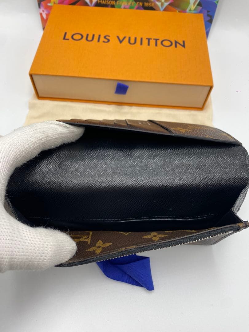 ルイヴィトン モノグラム マカサー ポルトフォイユ タノン 二つ折り 長財布