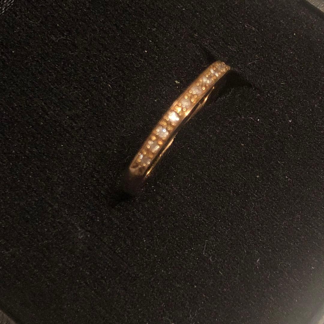 ヨンドシー4°C K18PG ダイヤモンドリング ピンキー#3